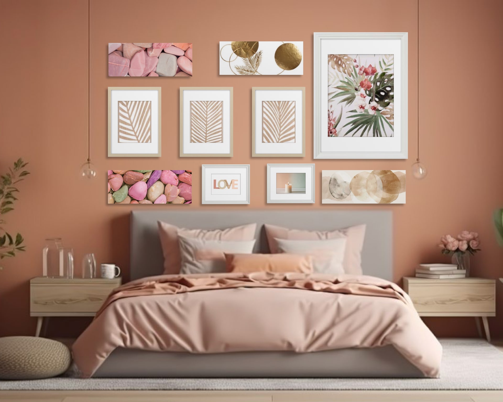Bedroom Gallery Wall Layout Ideas