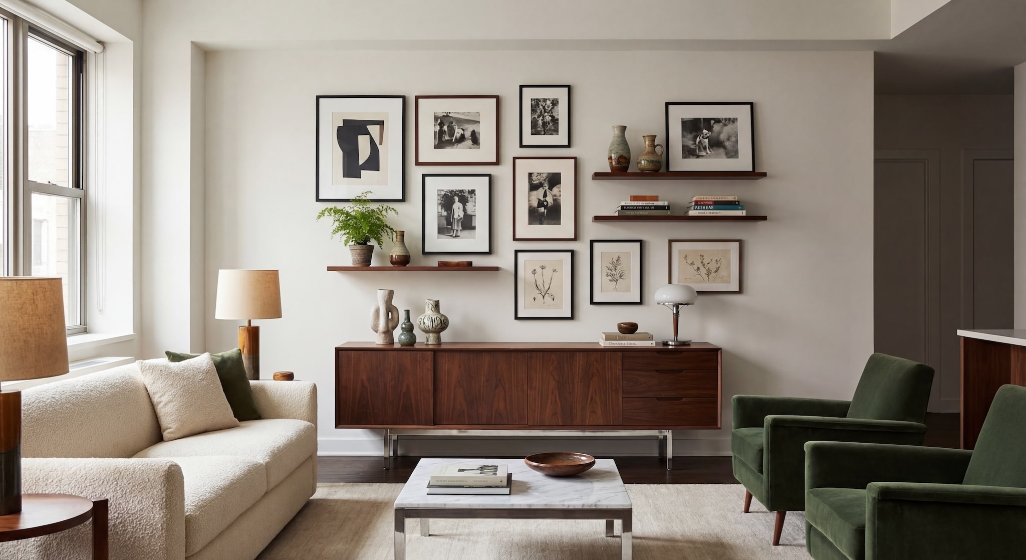 Vintage Gallery Wall Layout Ideas