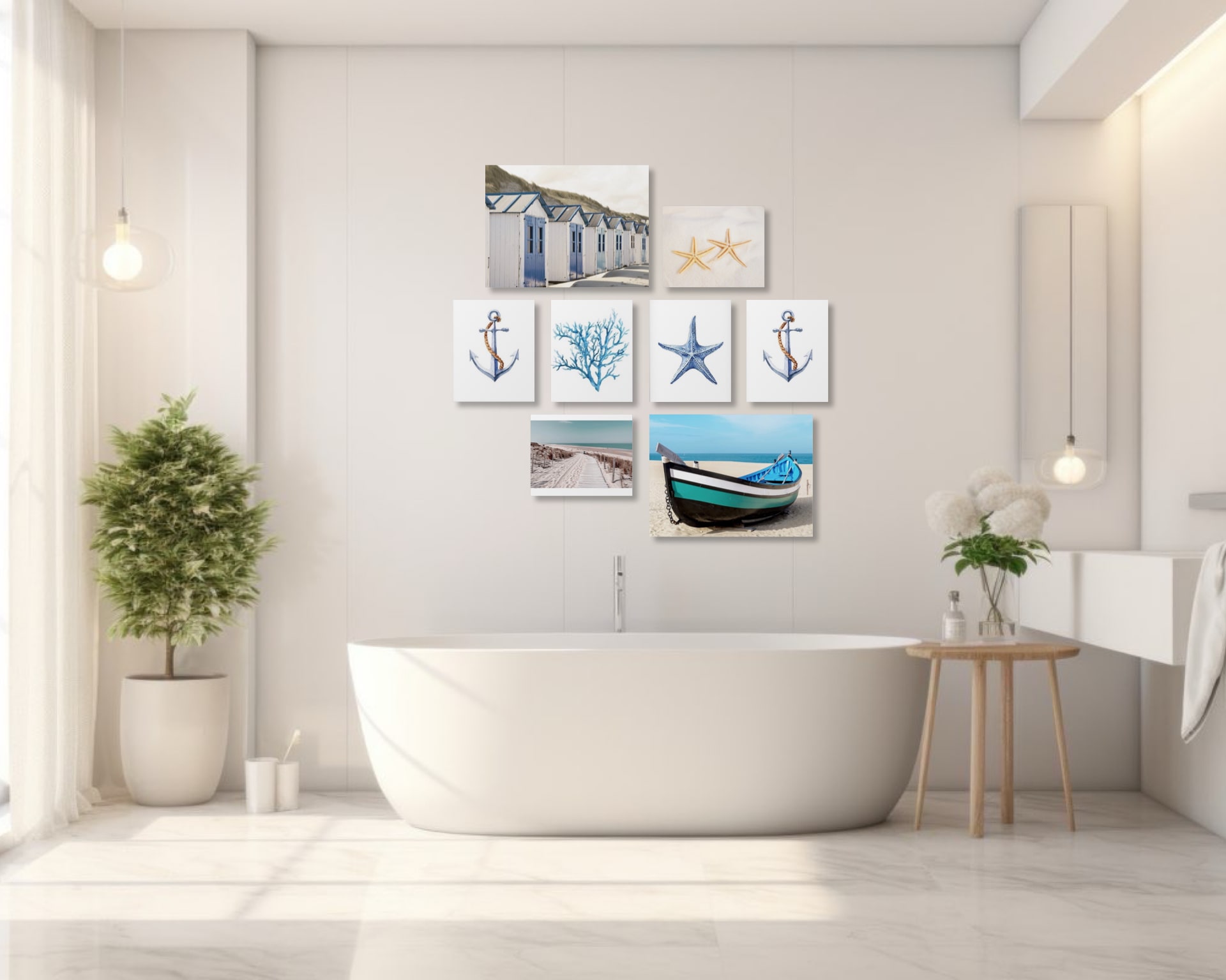 Gallery Wall Idea #10 - Bathroom & Restroom Gallery Wall Ideas
