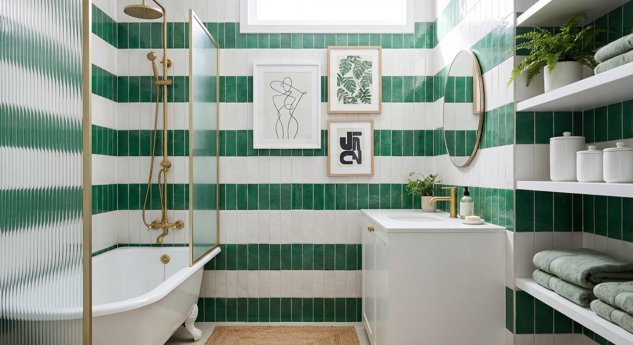 Gallery Wall Idea #11 - Bathroom & Restroom Gallery Wall Ideas