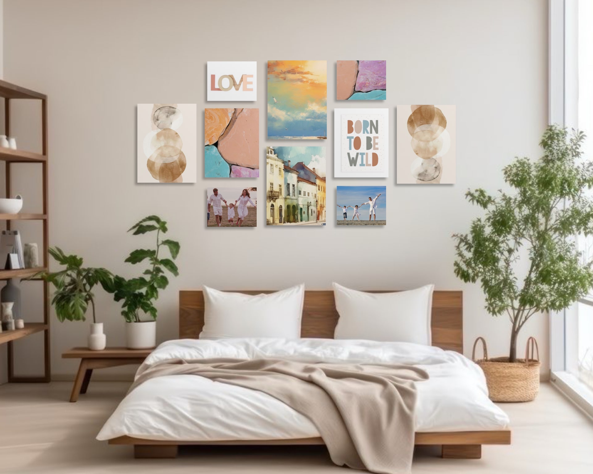 Gallery Wall Idea #13 - Bedroom Gallery Wall Ideas