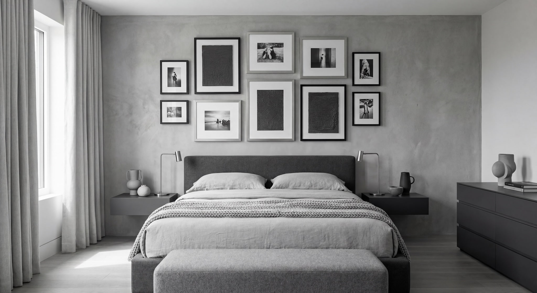 Gallery Wall Idea #16 - Bedroom Gallery Wall Ideas