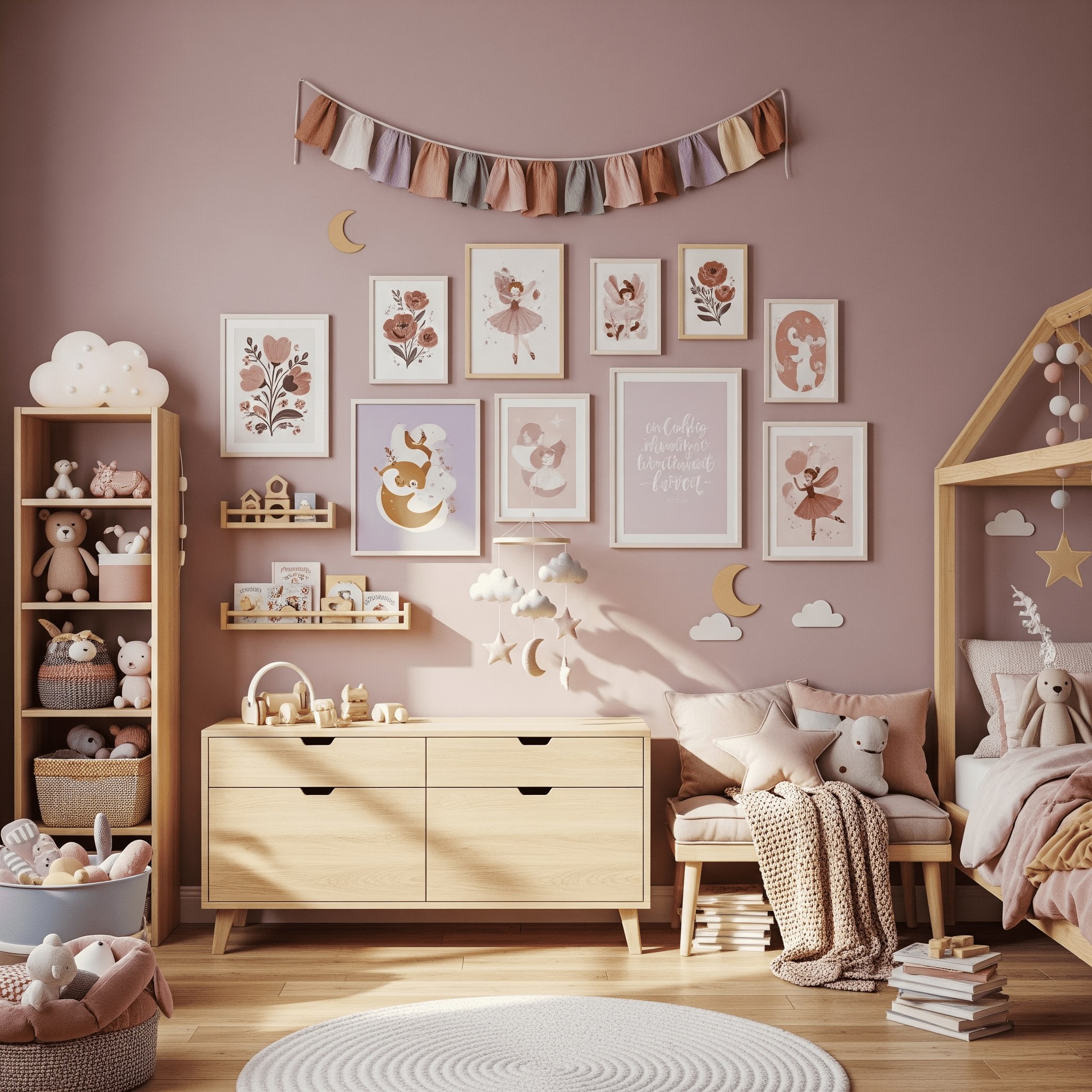 Gallery Wall Idea #25 - Bedroom Gallery Wall Ideas