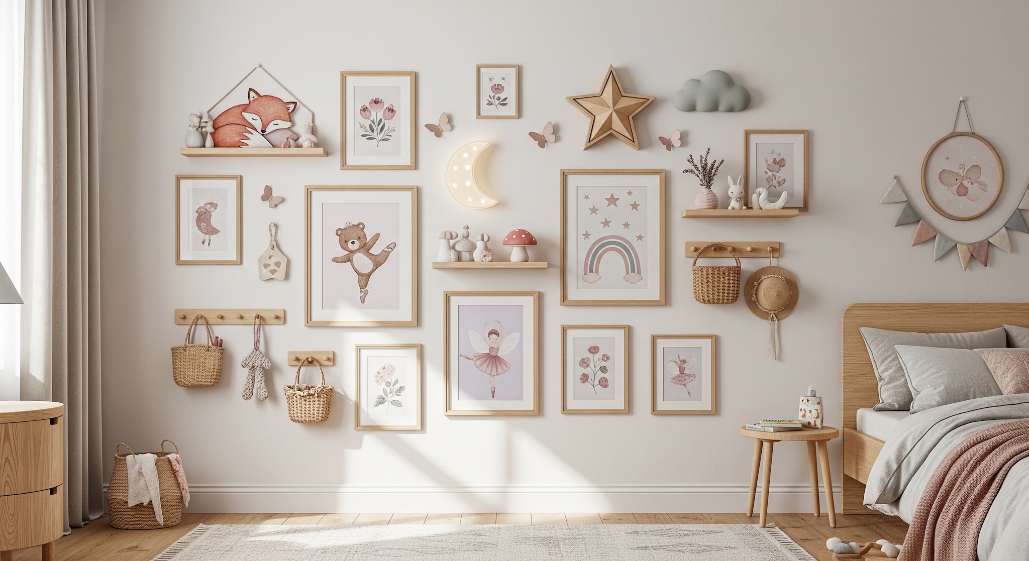Gallery Wall Idea #26 - Bedroom Gallery Wall Ideas
