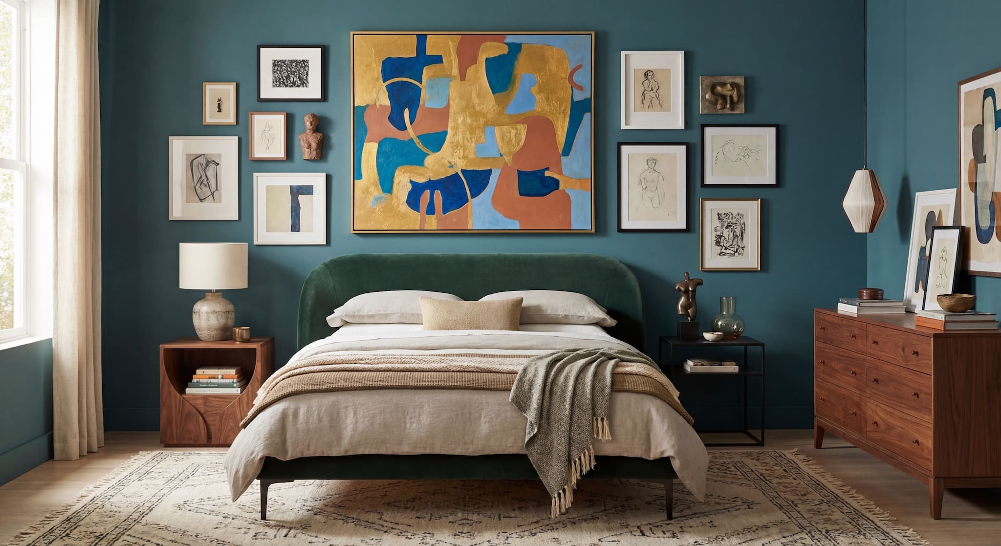 Gallery Wall Idea #9 - Bedroom Gallery Wall Ideas