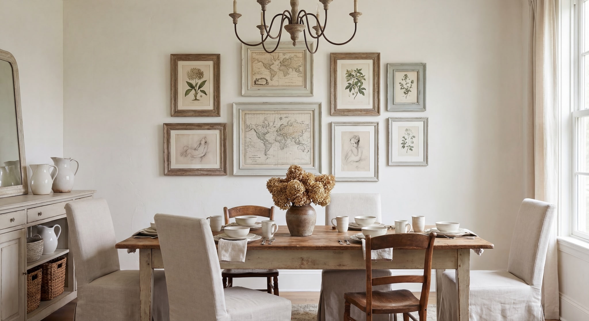 Gallery Wall Idea #10 - Dining Room Gallery Wall Ideas
