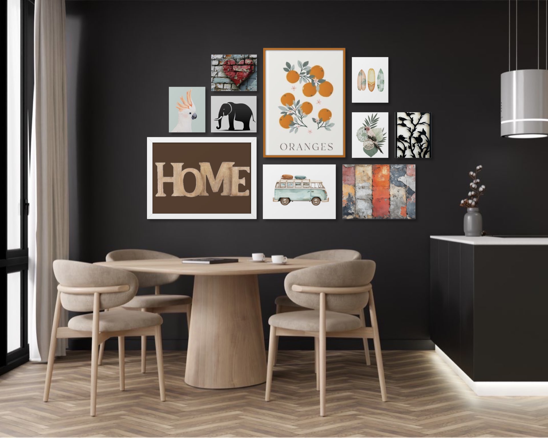 Gallery Wall Idea #11 - Dining Room Gallery Wall Ideas