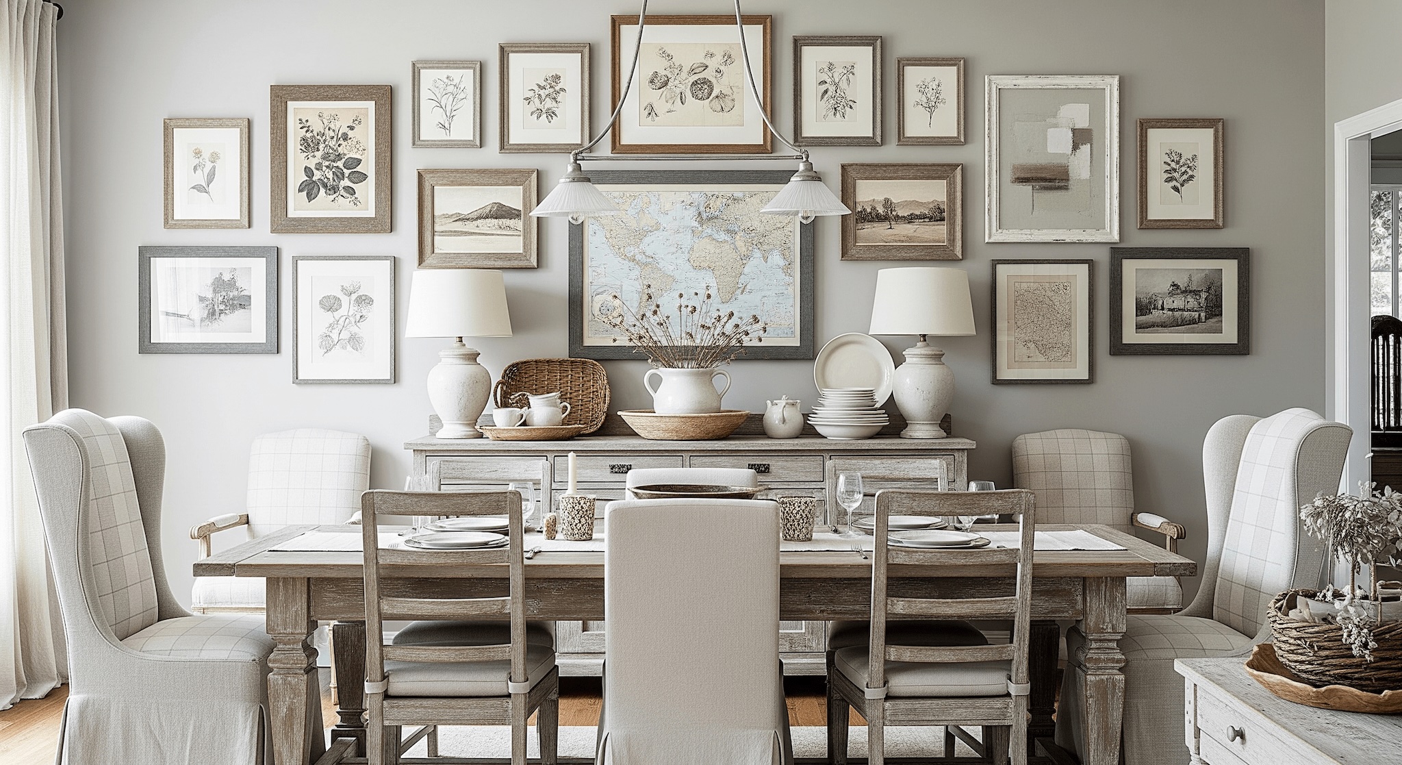 Gallery Wall Idea #12 - Dining Room Gallery Wall Ideas
