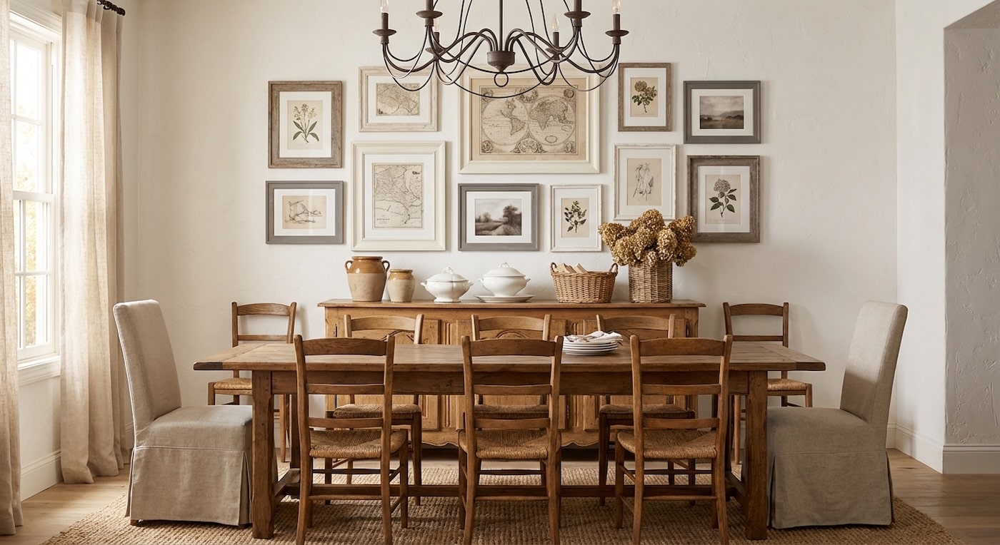Gallery Wall Idea #13 - Dining Room Gallery Wall Ideas