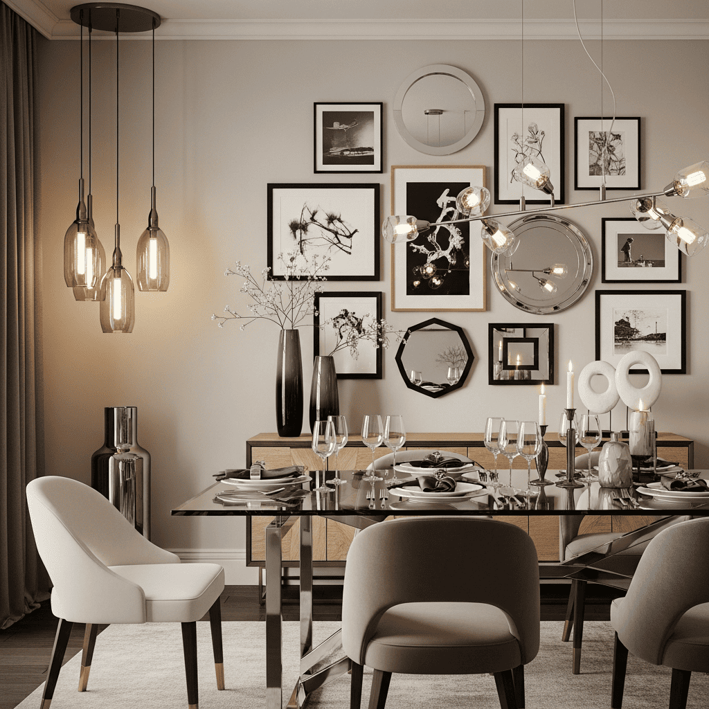 Gallery Wall Idea #14 - Dining Room Gallery Wall Ideas