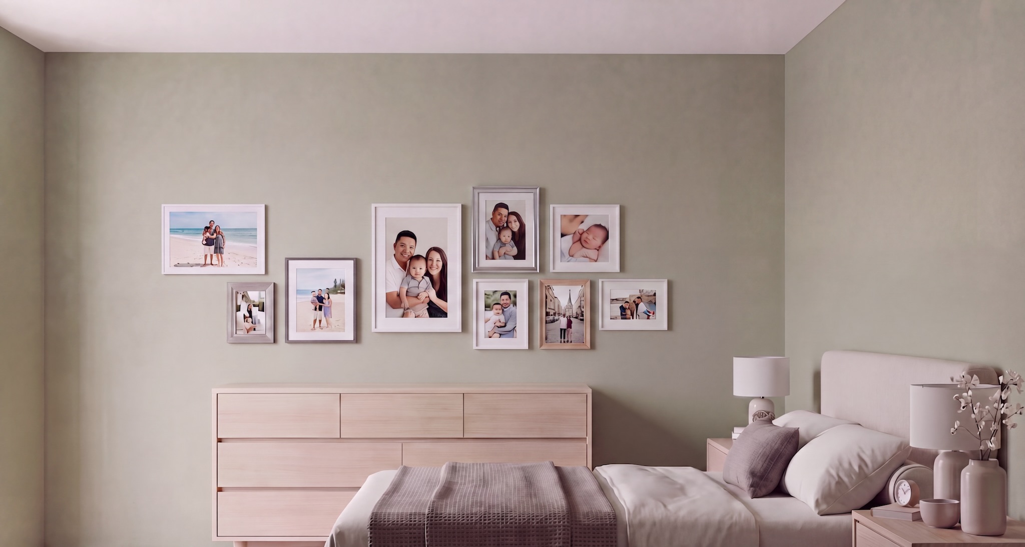 Gallery Wall Idea #2 - Family Photo Gallery Wall Ideas