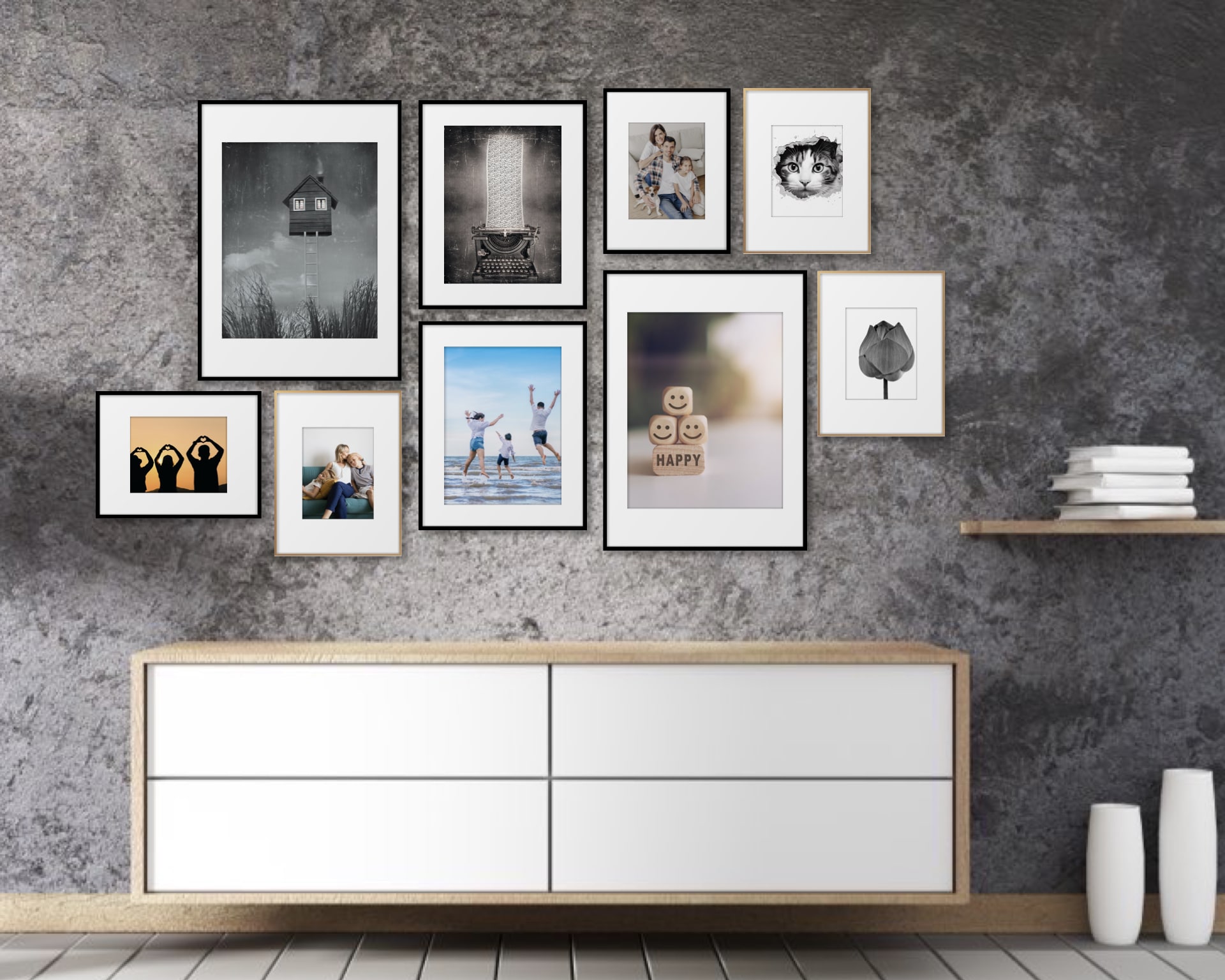 Gallery Wall Idea #21 - Family Photo Gallery Wall Ideas