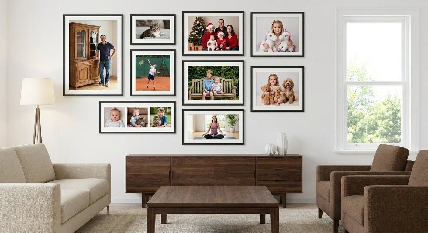 Gallery Wall Idea #22 - Family Photo Gallery Wall Ideas