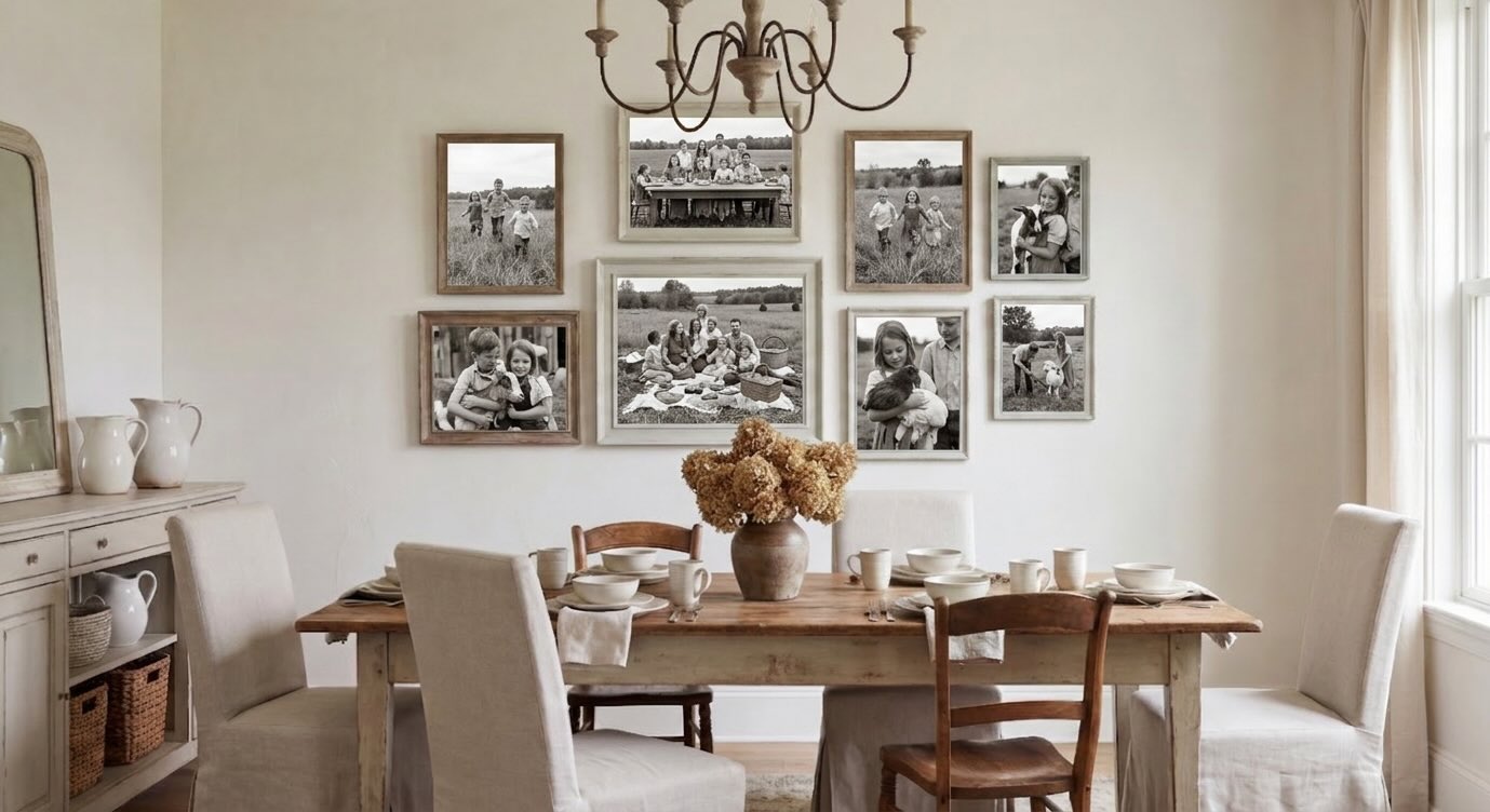 Gallery Wall Idea #8 - Family Photo Gallery Wall Ideas