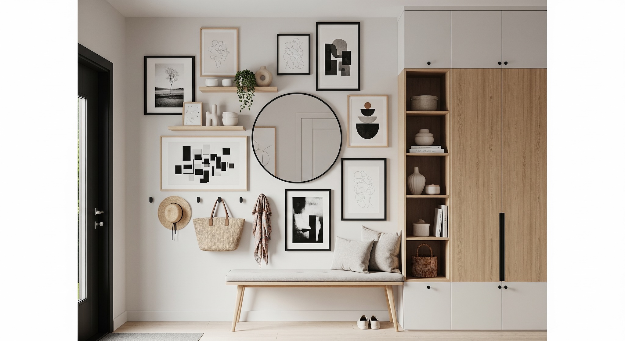 Gallery Wall Idea #14 - Hallway & Entryway Gallery Wall Ideas
