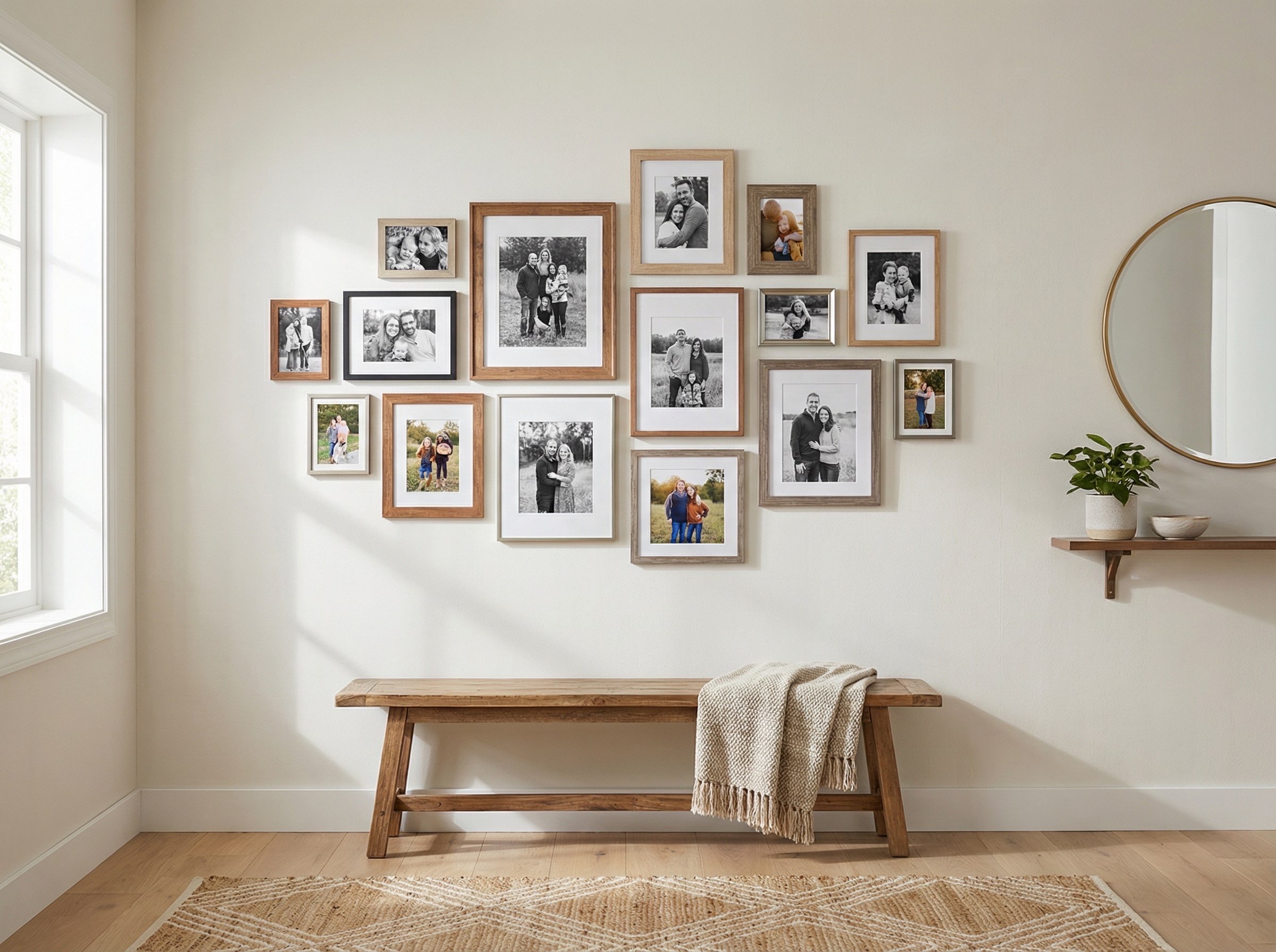 Gallery Wall Idea #15 - Hallway & Entryway Gallery Wall Ideas