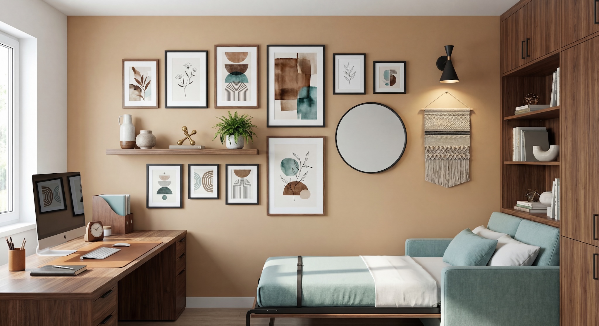 Gallery Wall Idea #1 - Home Office Gallery Wall Ideas