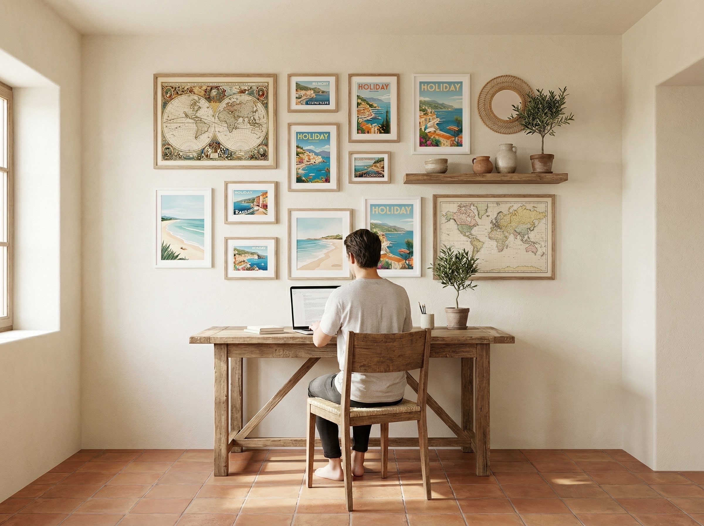 Gallery Wall Idea #3 - Home Office Gallery Wall Ideas