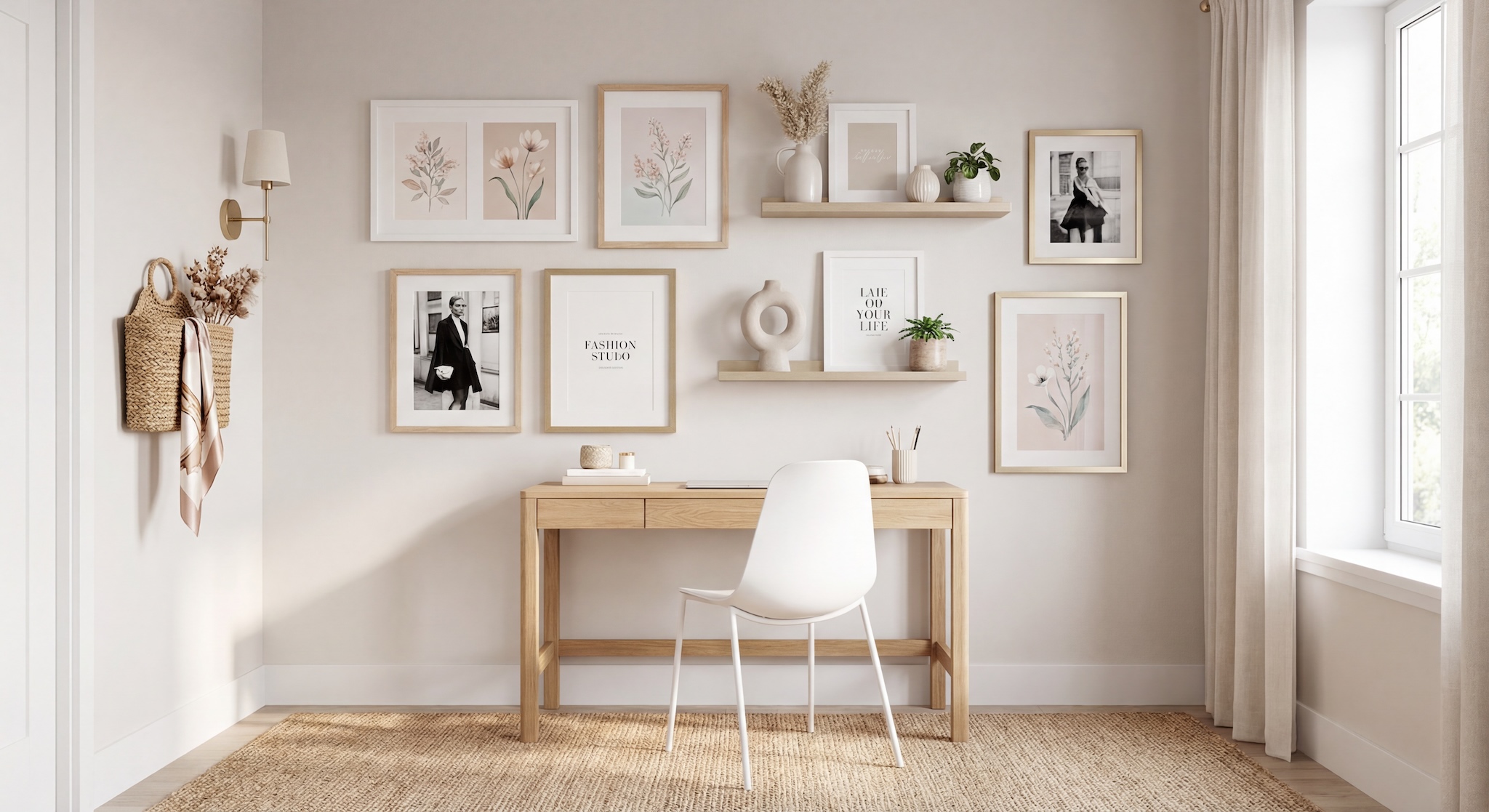 Gallery Wall Idea #6 - Home Office Gallery Wall Ideas