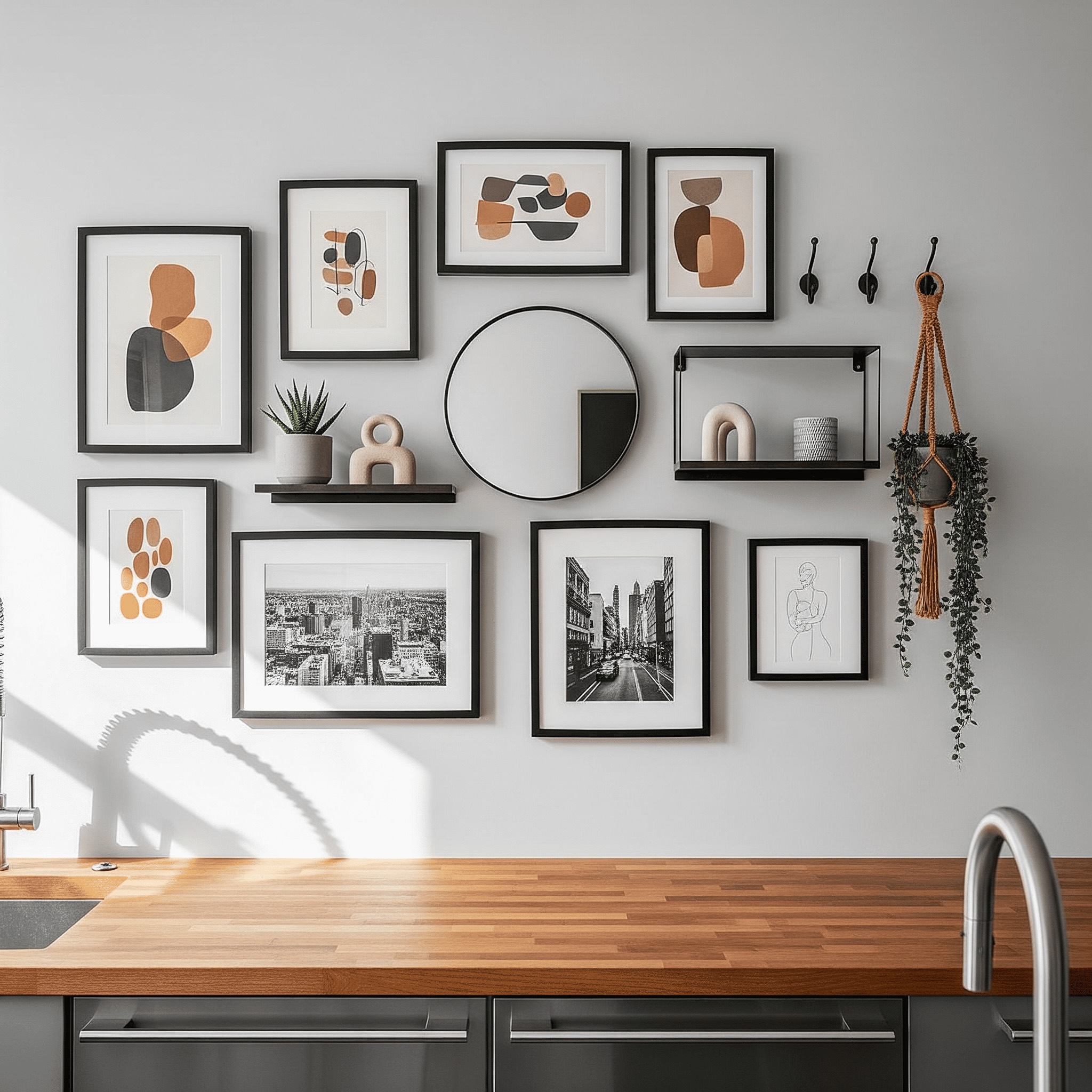 Gallery Wall Idea #1 - Living Room Gallery Wall Ideas