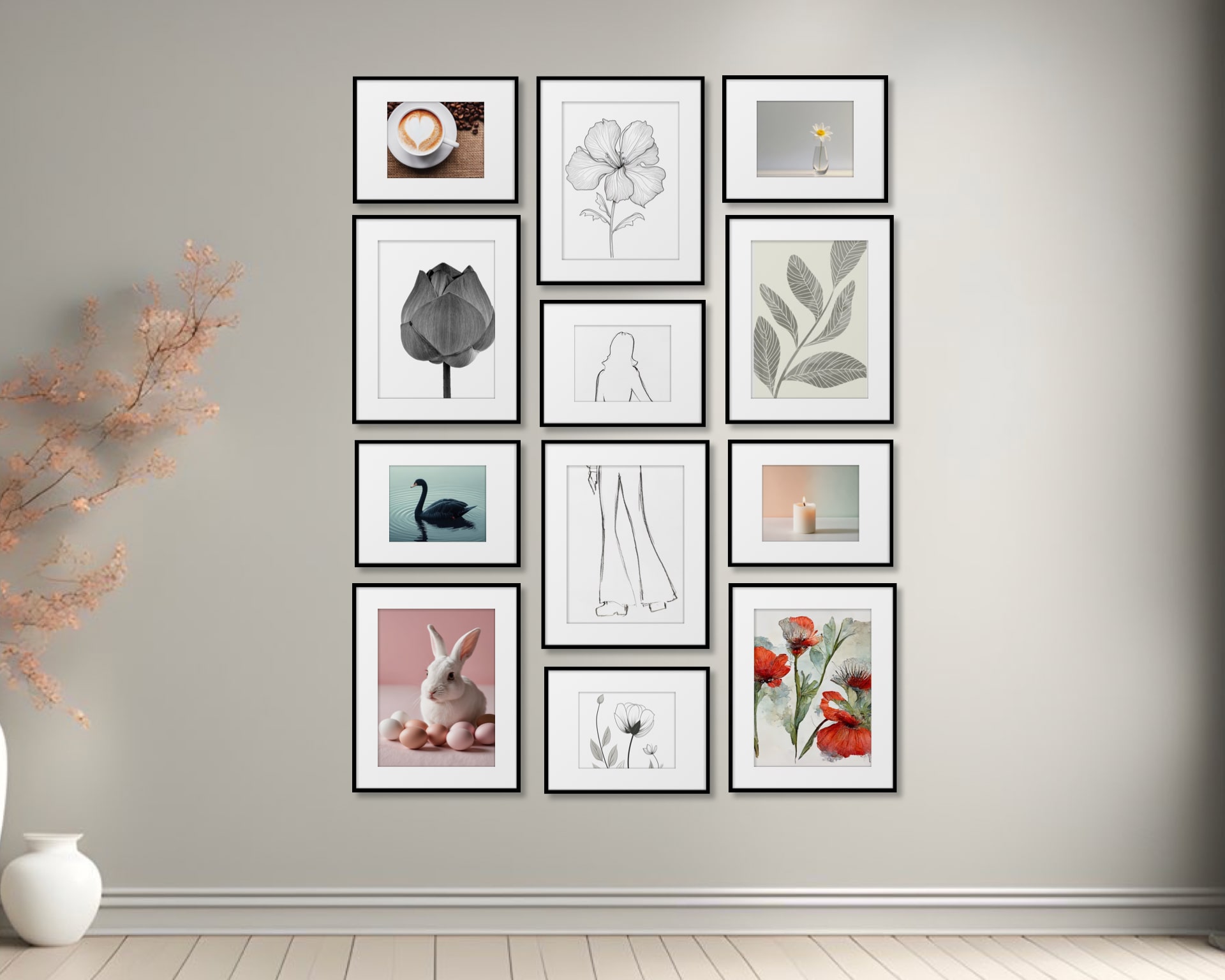 Gallery Wall Idea #11 - Living Room Gallery Wall Ideas