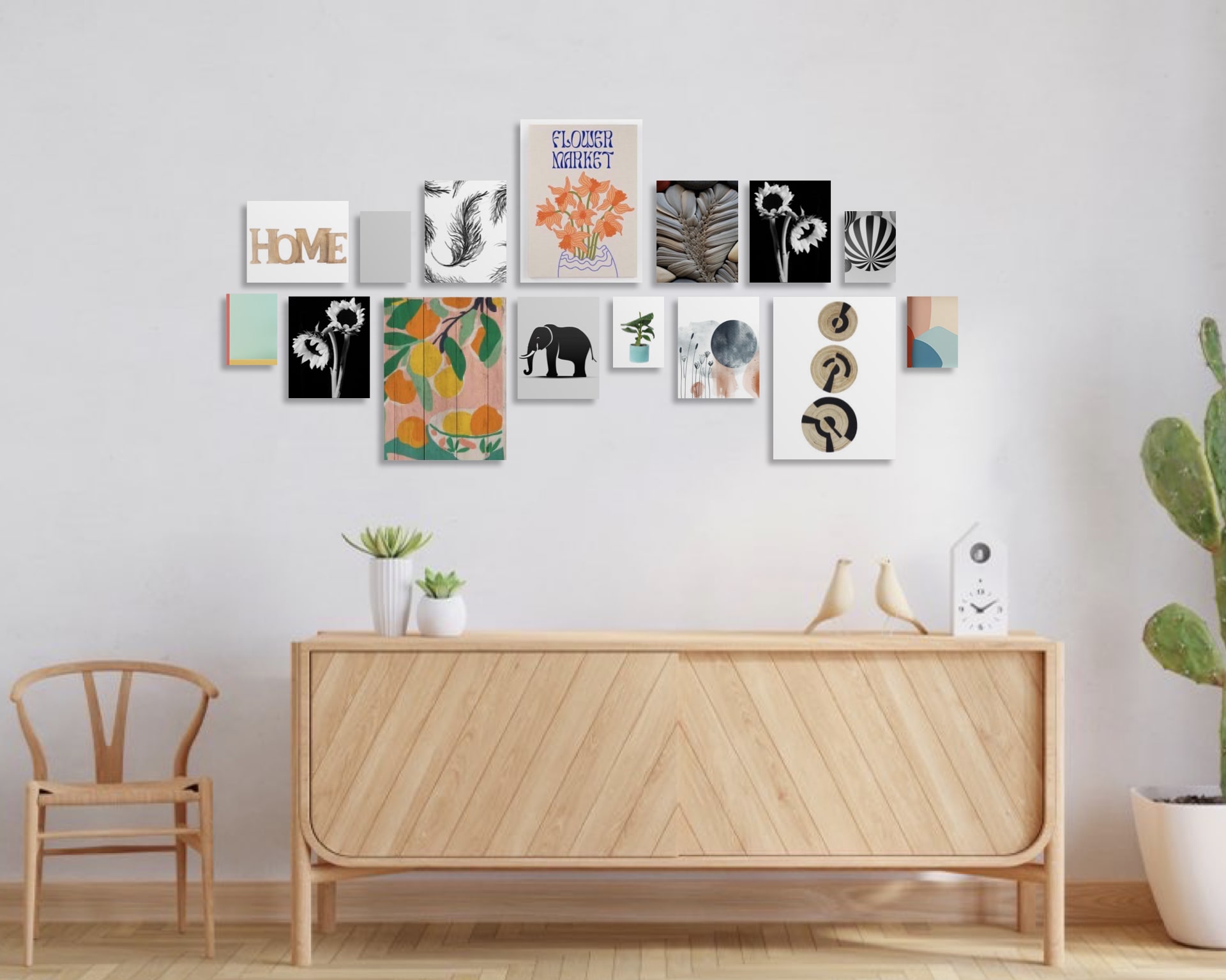 Gallery Wall Idea #12 - Living Room Gallery Wall Ideas