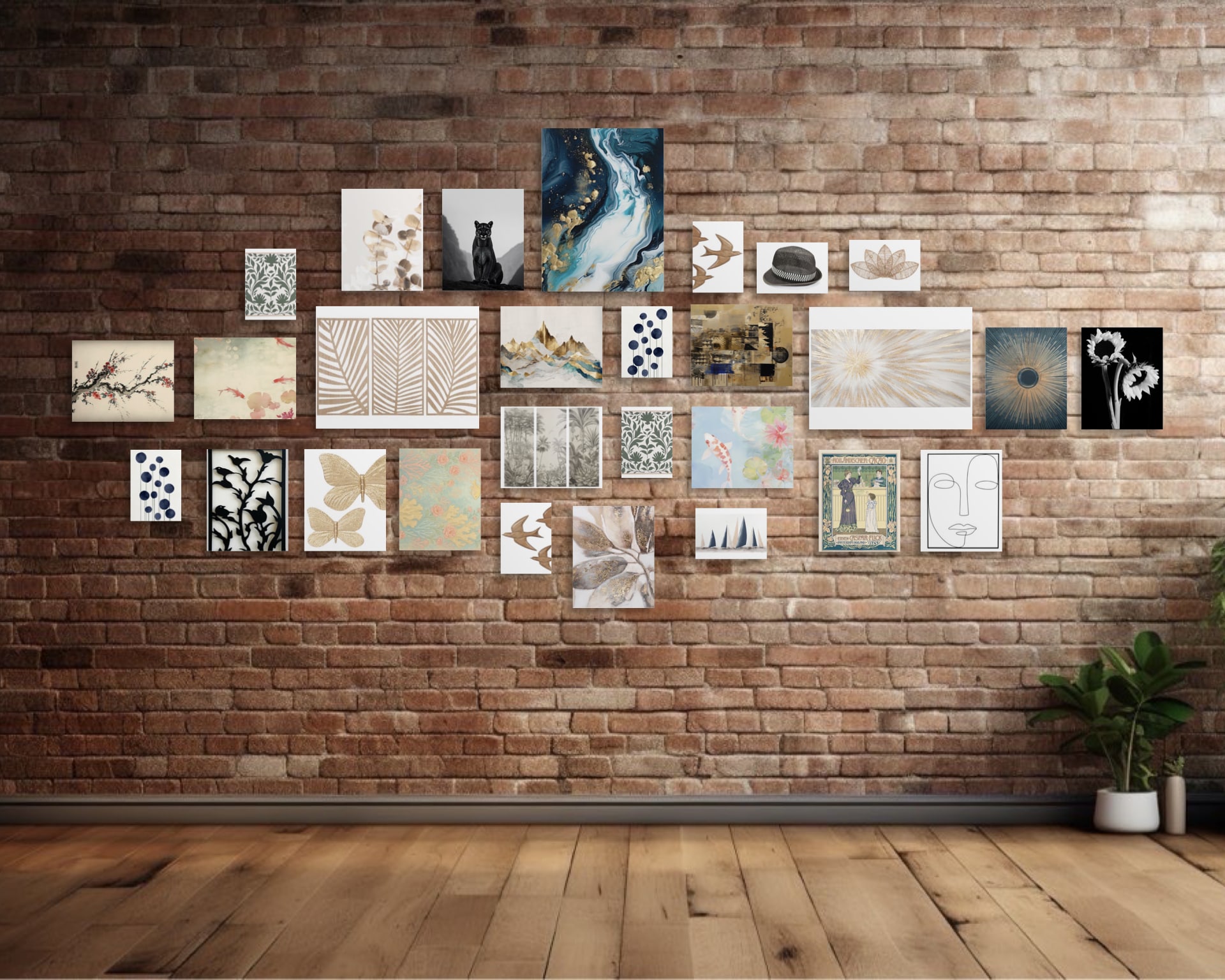 Gallery Wall Idea #13 - Living Room Gallery Wall Ideas