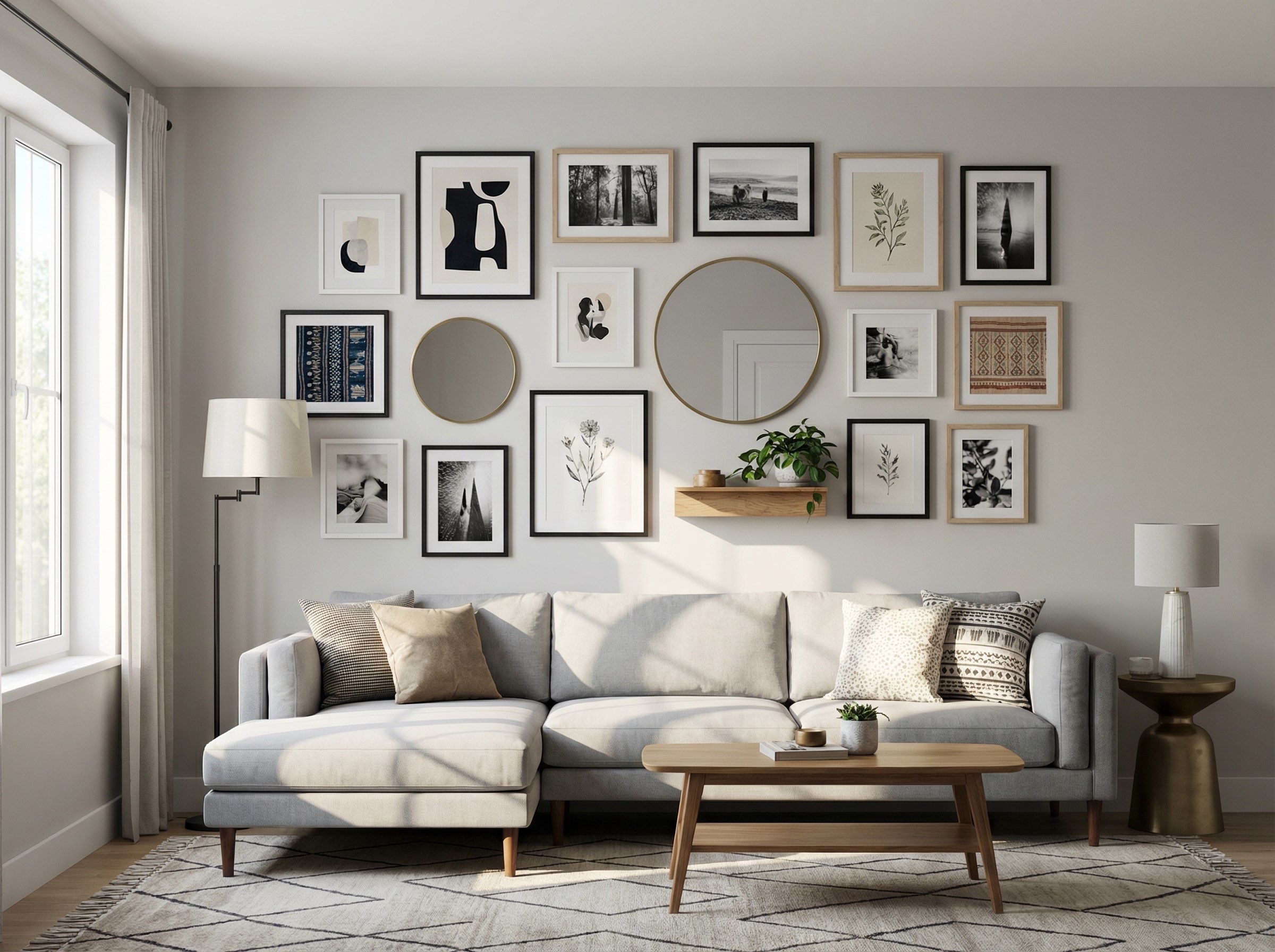 Gallery Wall Idea #14 - Living Room Gallery Wall Ideas