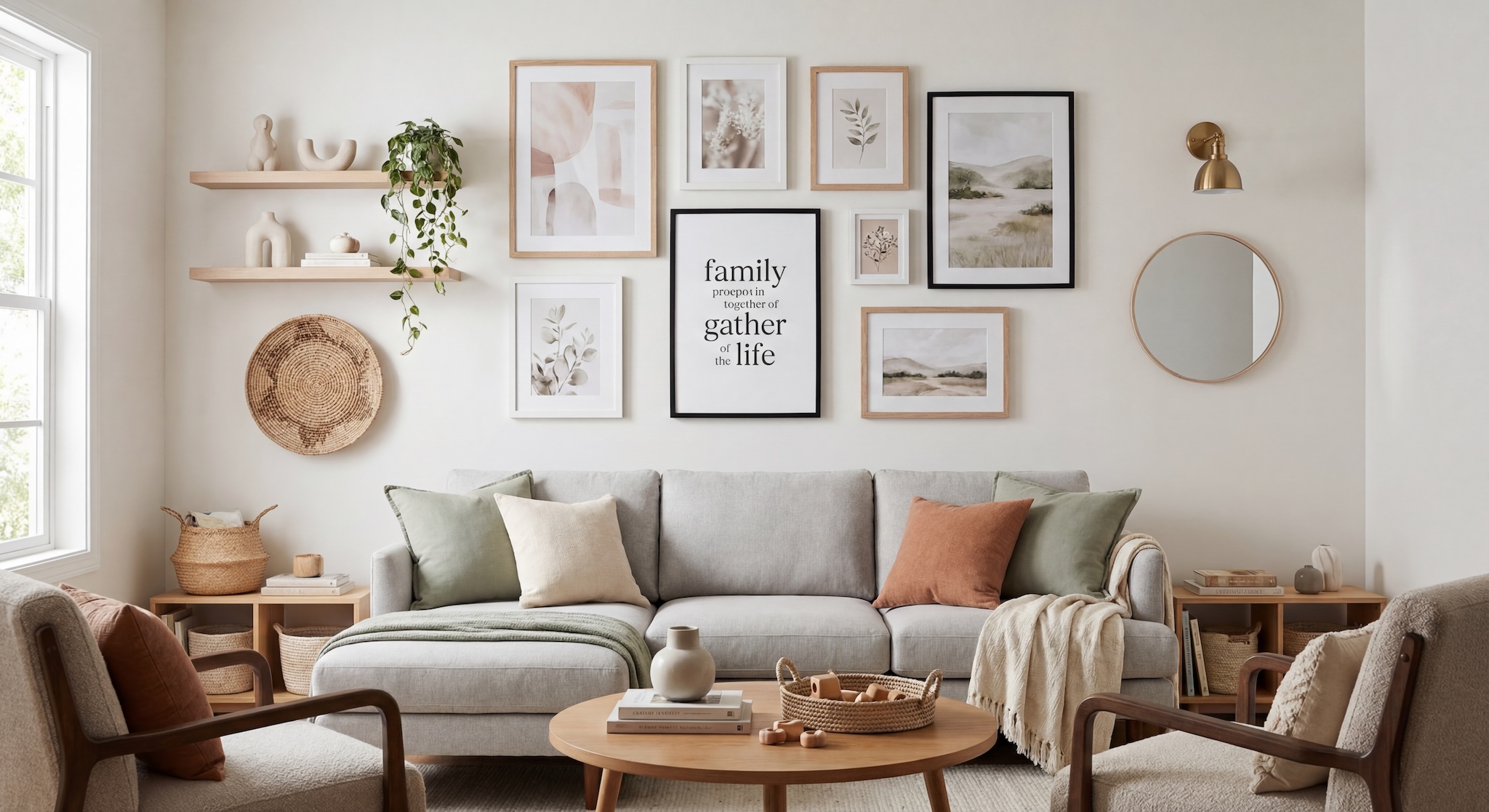 Gallery Wall Idea #18 - Living Room Gallery Wall Ideas