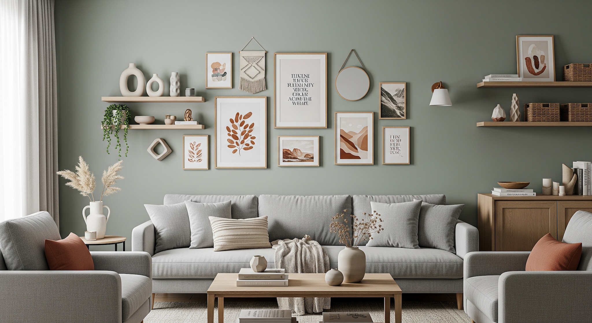 Gallery Wall Idea #19 - Living Room Gallery Wall Ideas
