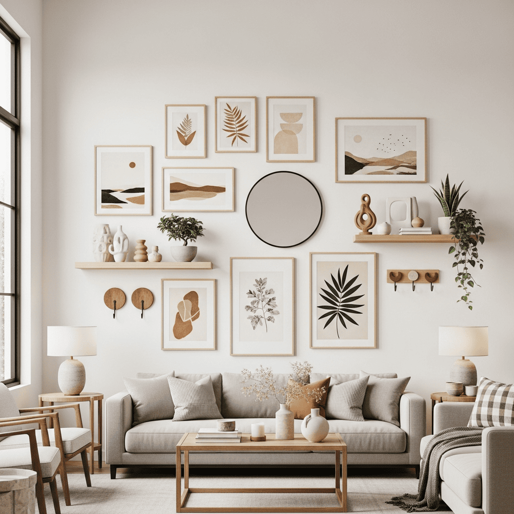 Gallery Wall Idea #21 - Living Room Gallery Wall Ideas