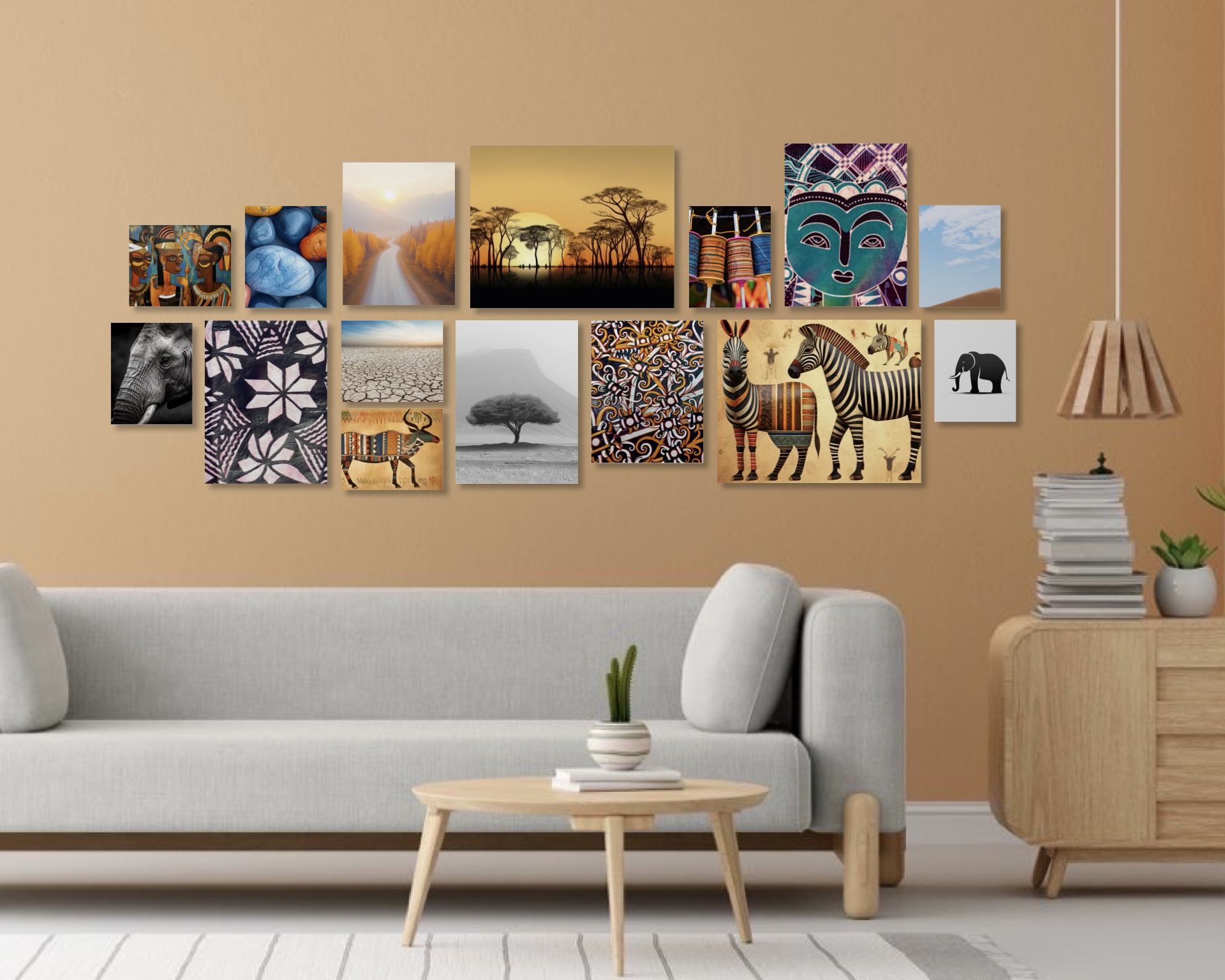 Gallery Wall Idea #28 - Living Room Gallery Wall Ideas