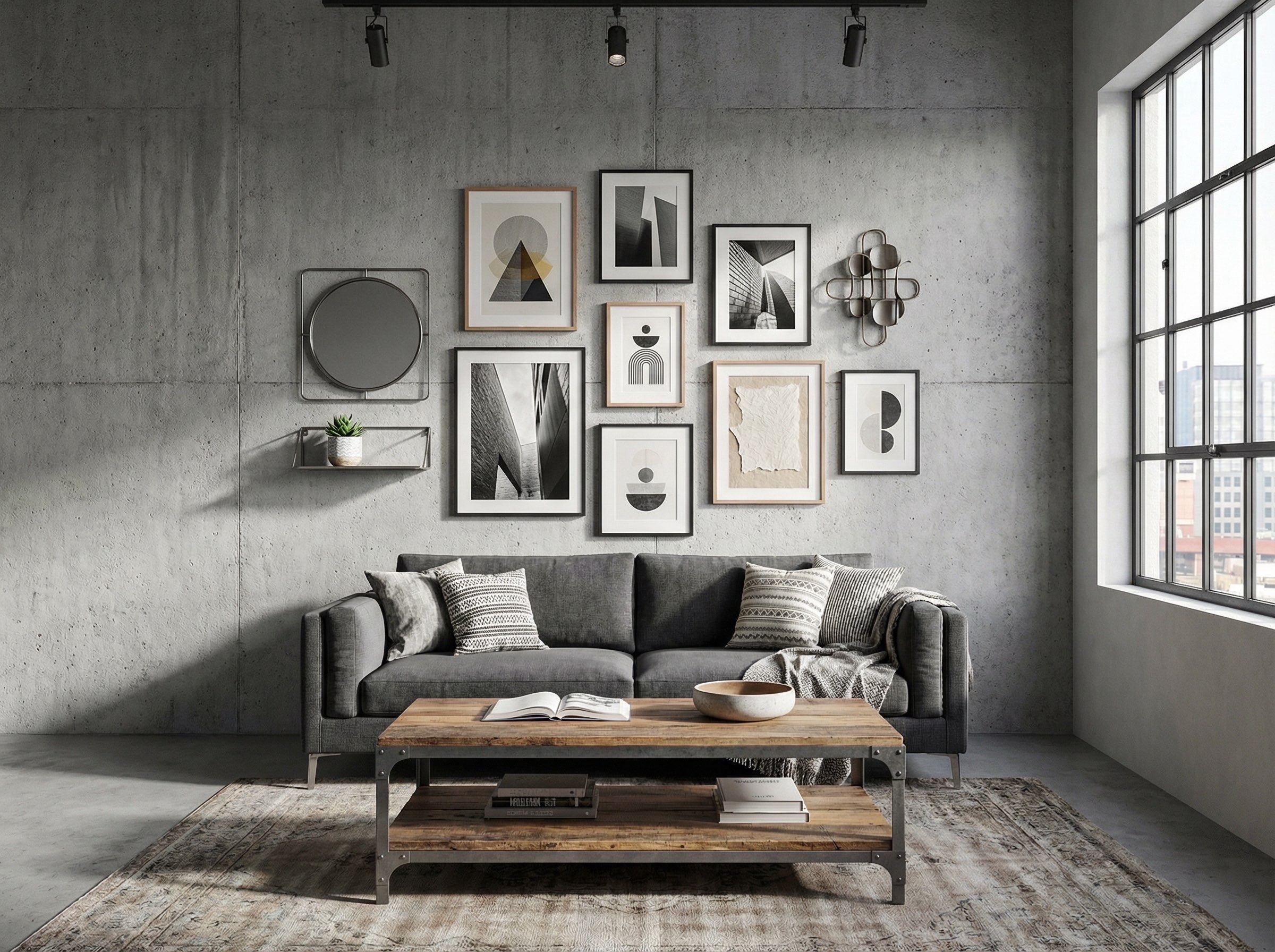 Gallery Wall Idea #29 - Living Room Gallery Wall Ideas