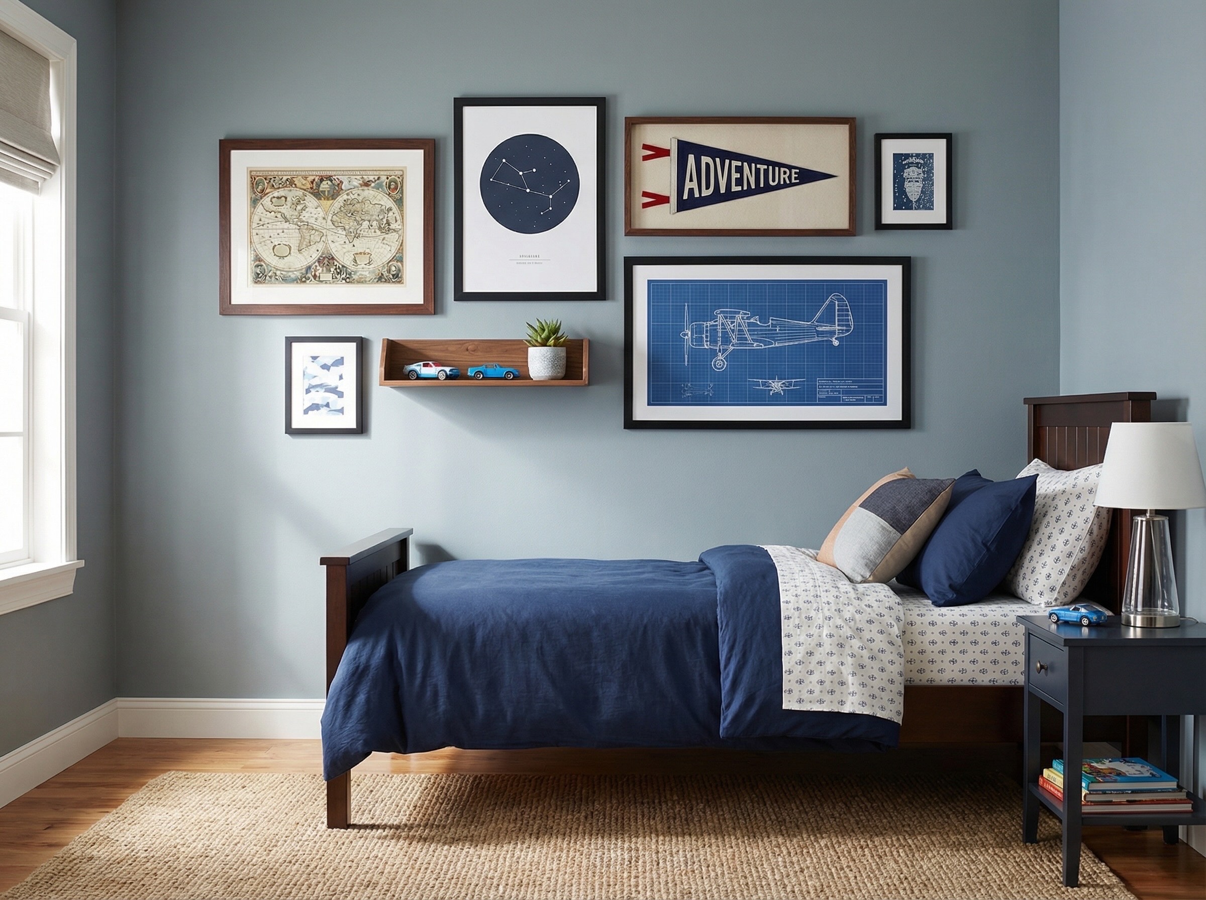 Gallery Wall Idea #1 - Vintage & Retro Gallery Wall Ideas