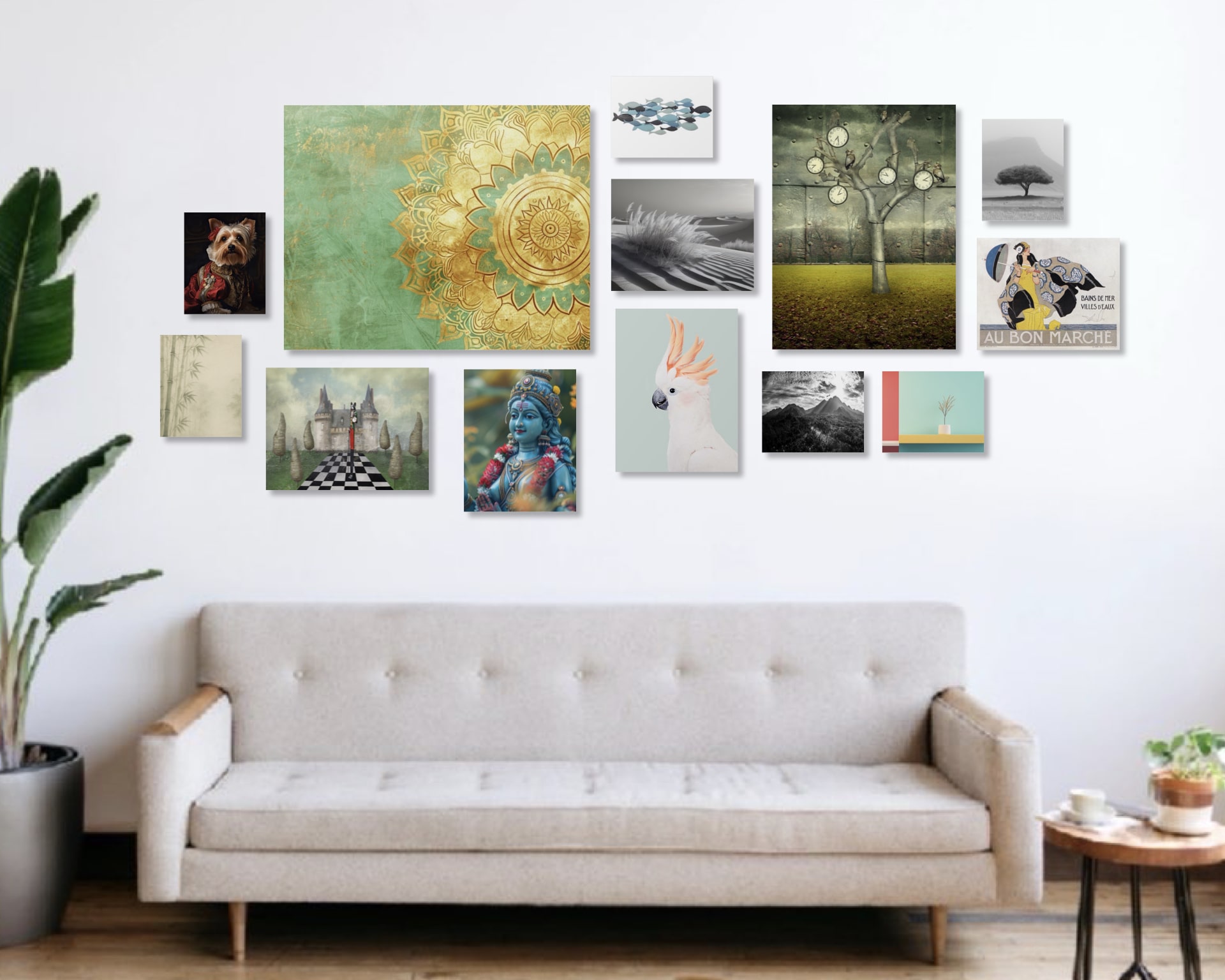Gallery Wall Idea #11 - Vintage & Retro Gallery Wall Ideas