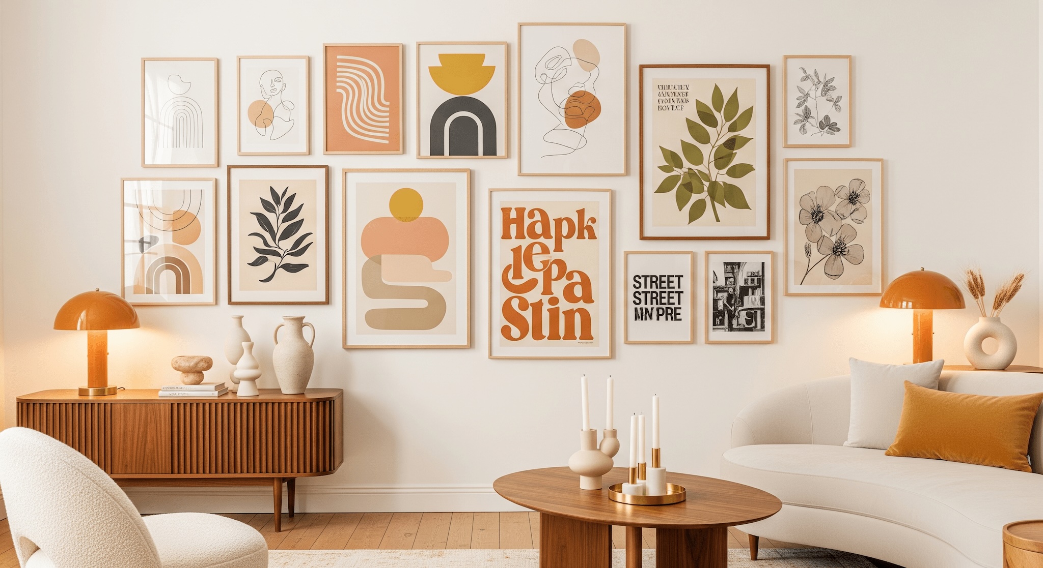 Gallery Wall Idea #16 - Vintage & Retro Gallery Wall Ideas