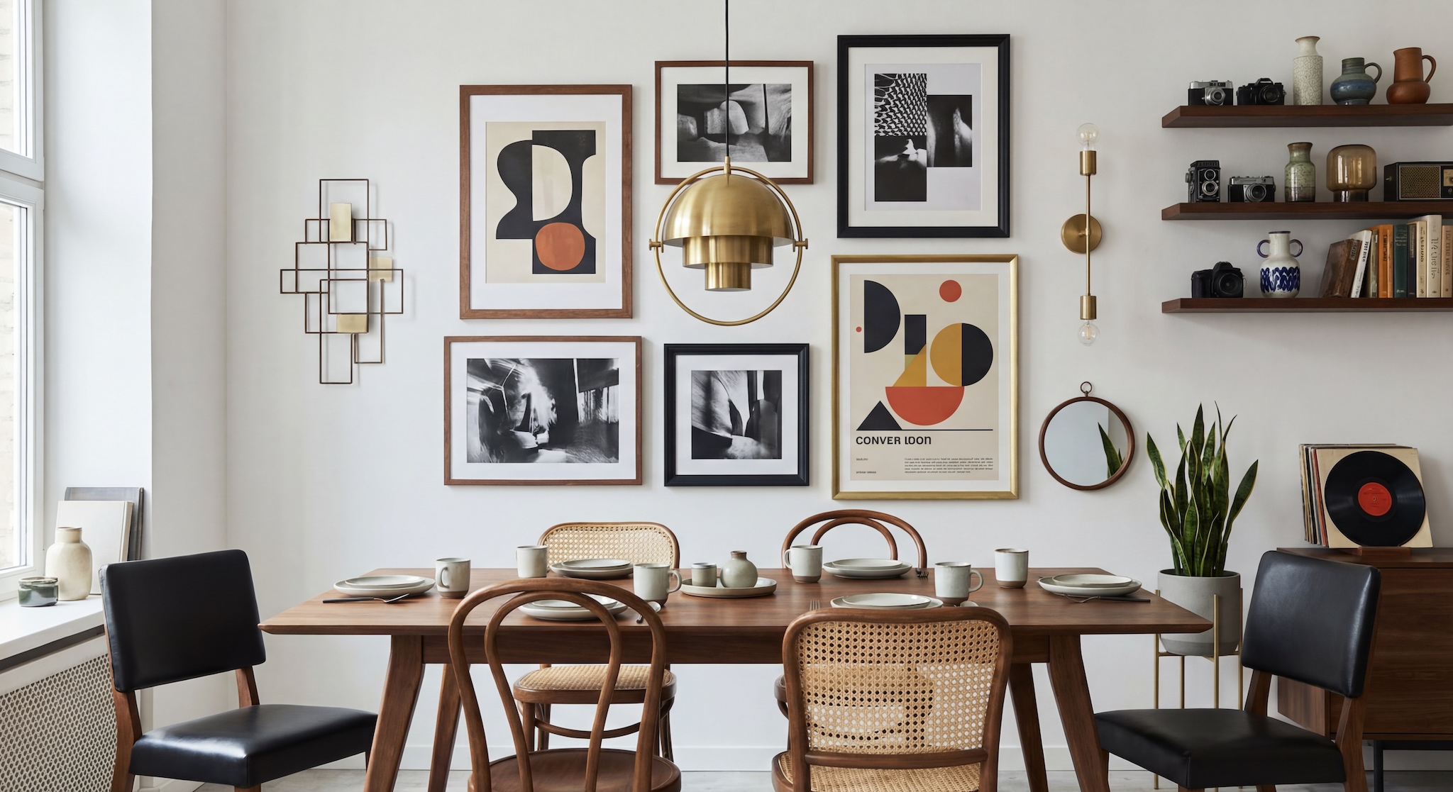 Gallery Wall Idea #5 - Vintage & Retro Gallery Wall Ideas
