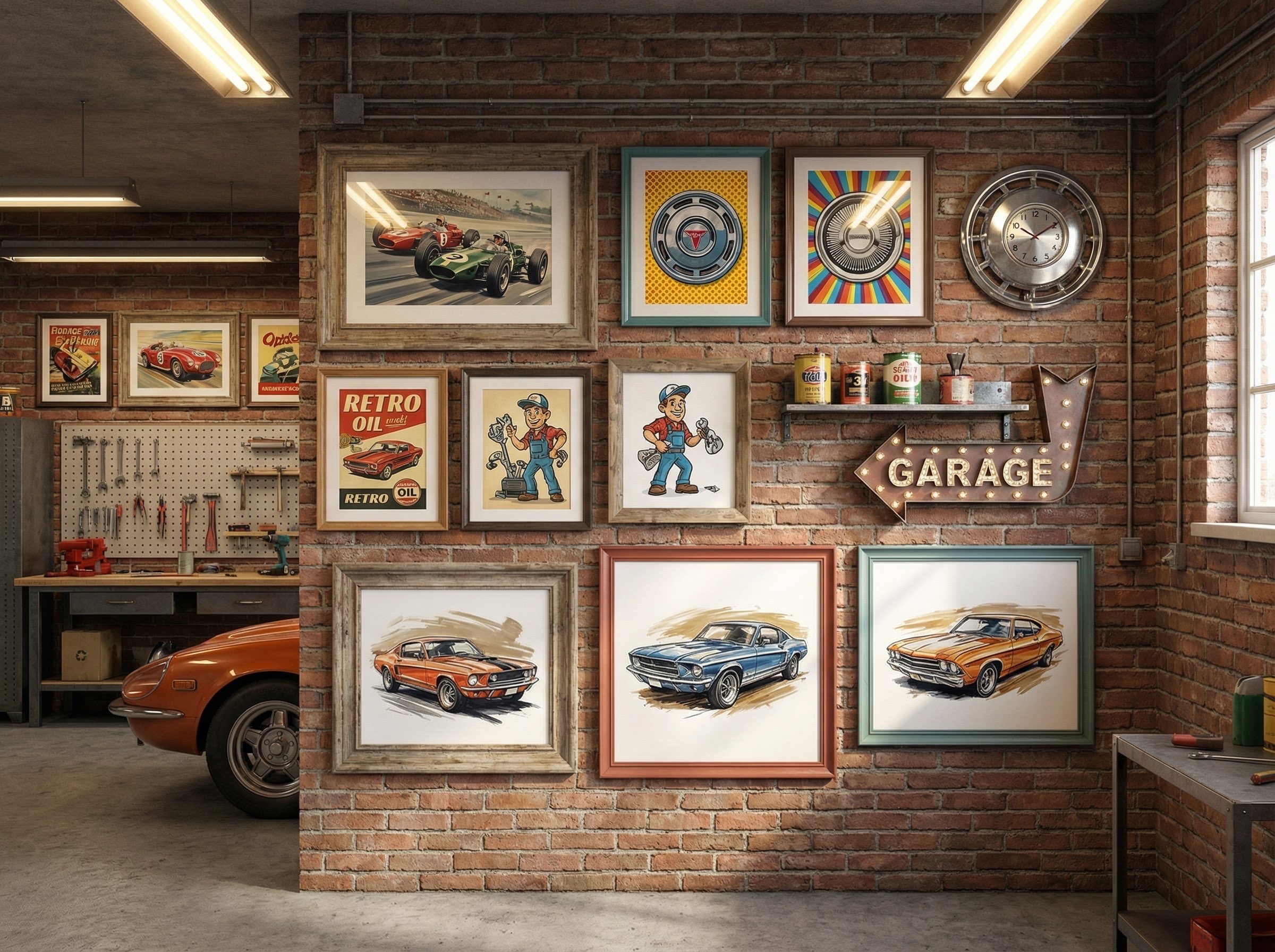 Gallery Wall Idea #7 - Vintage & Retro Gallery Wall Ideas